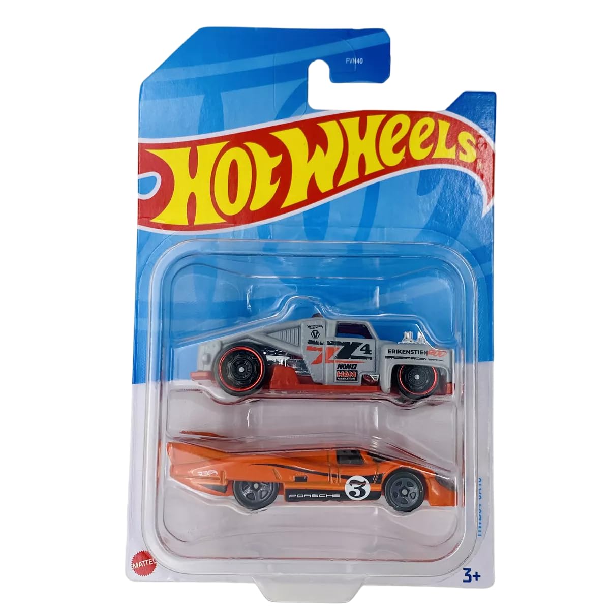 Hot Wheels 2 Cars Pack Porsche 917H and Erikenstein Rod Die-Cast